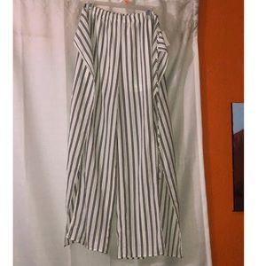Striped wrap pants